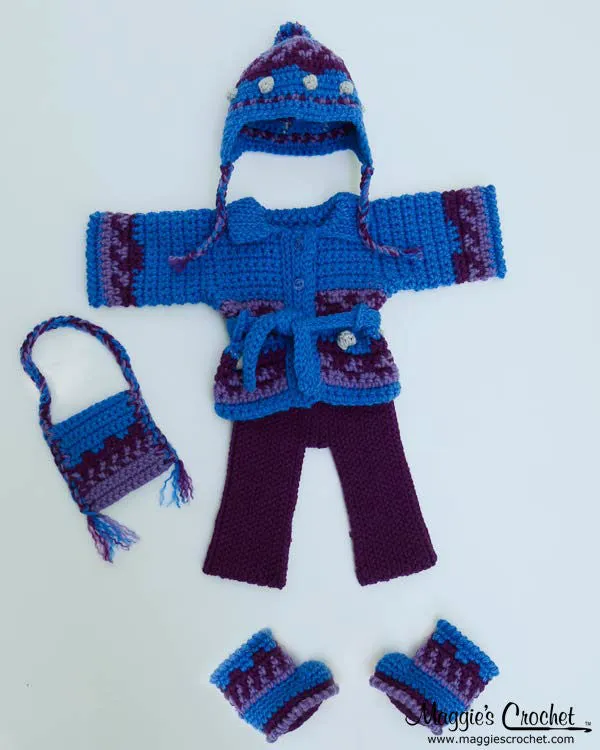 18" Doll Icelandic Ensemble Crochet Pattern