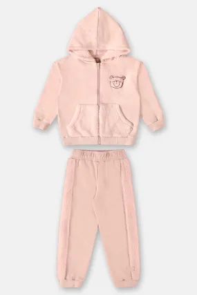 2 Piece Girls Bear Hoodie & Pants