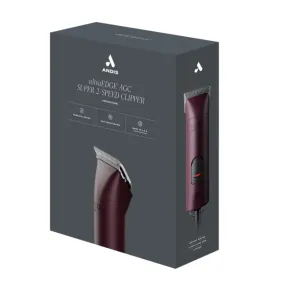 Andis AGCB Super 2-Speed Pet Grooming Clippers in Burgundy