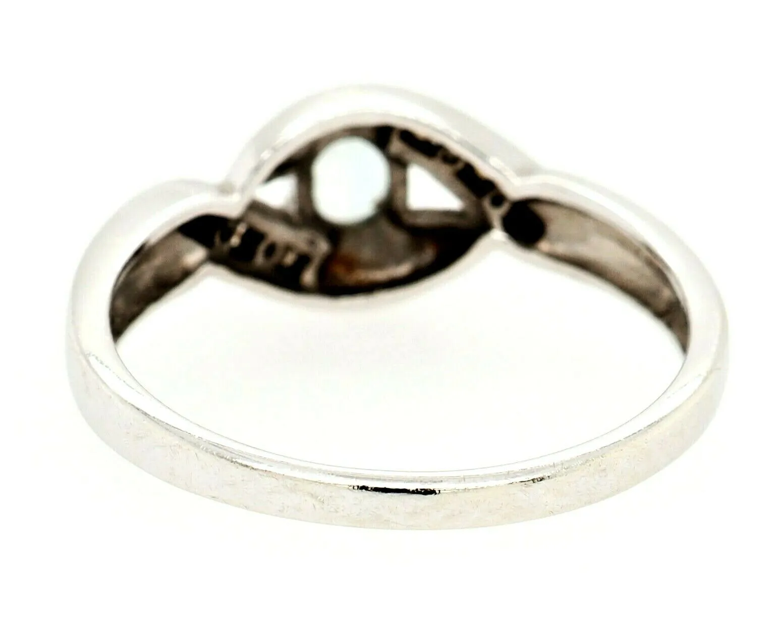 Aquamarine & Diamond 9ct White Gold Dress Ring