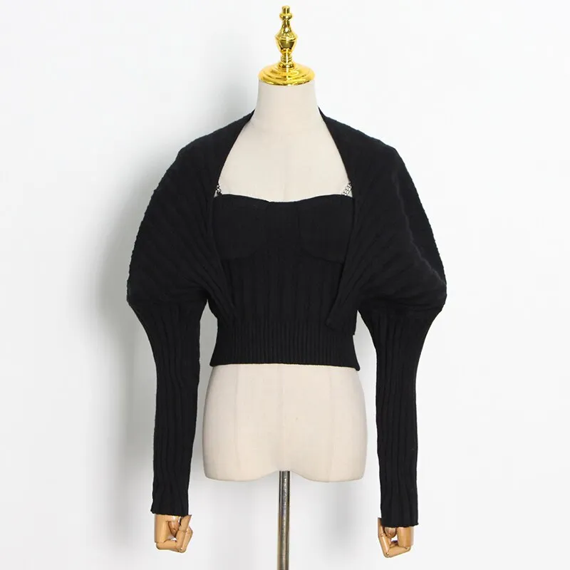 Ashore Shop Casual Knitted Sweater Women's two piece sets Suit