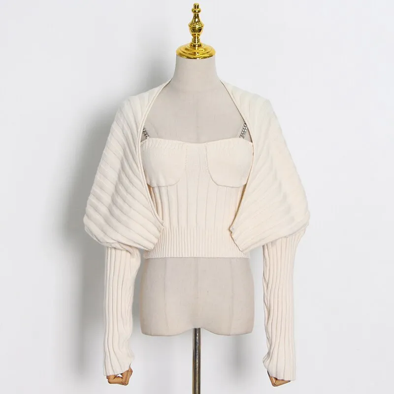 Ashore Shop Casual Knitted Sweater Women's two piece sets Suit