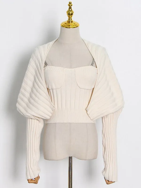 Ashore Shop Casual Knitted Sweater Women's two piece sets Suit