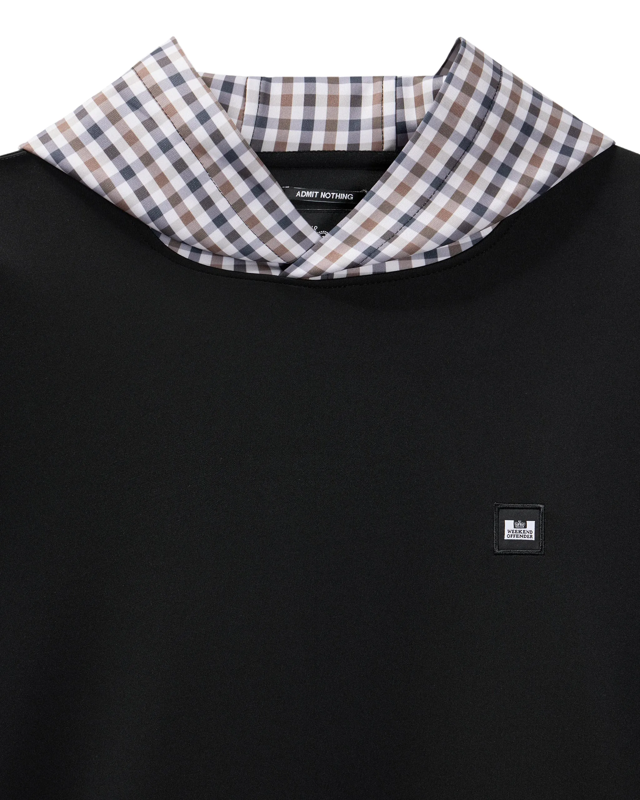 Cecotto Tricot Hoodie Black/Mid House Check