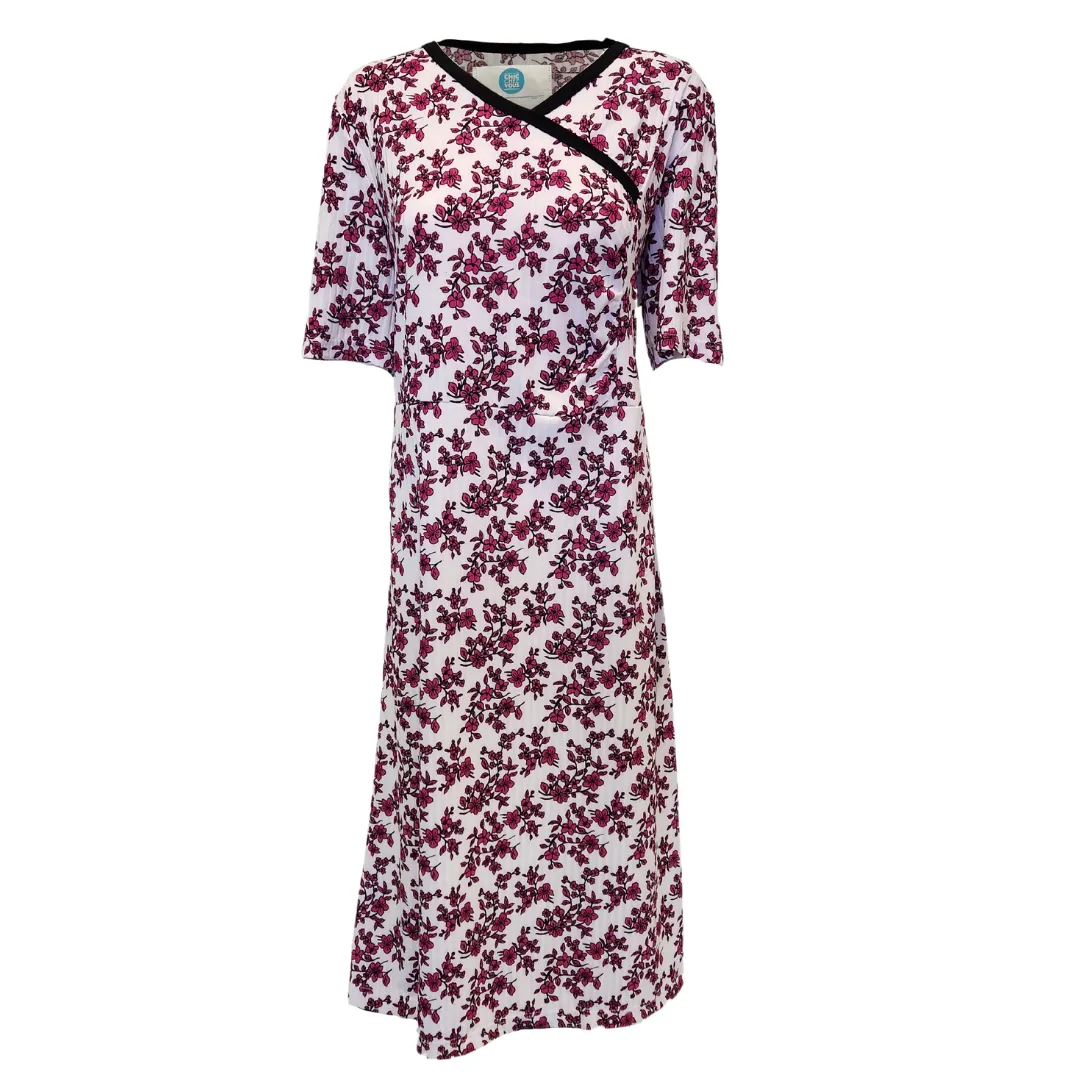 Cindy Adaptive Dress - Fuchsia Floral