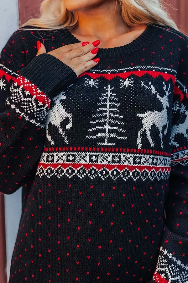 Cocoa Bomb Sweater Dress