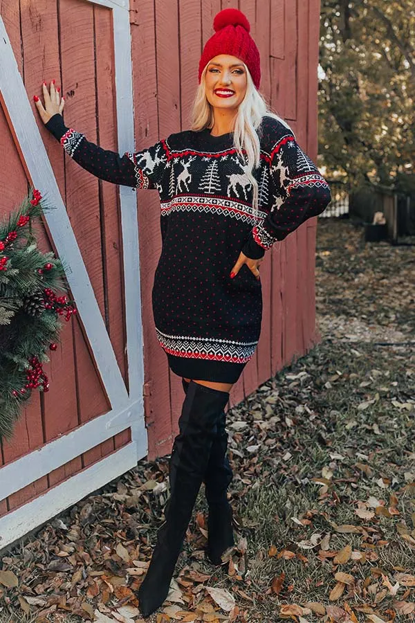 Cocoa Bomb Sweater Dress