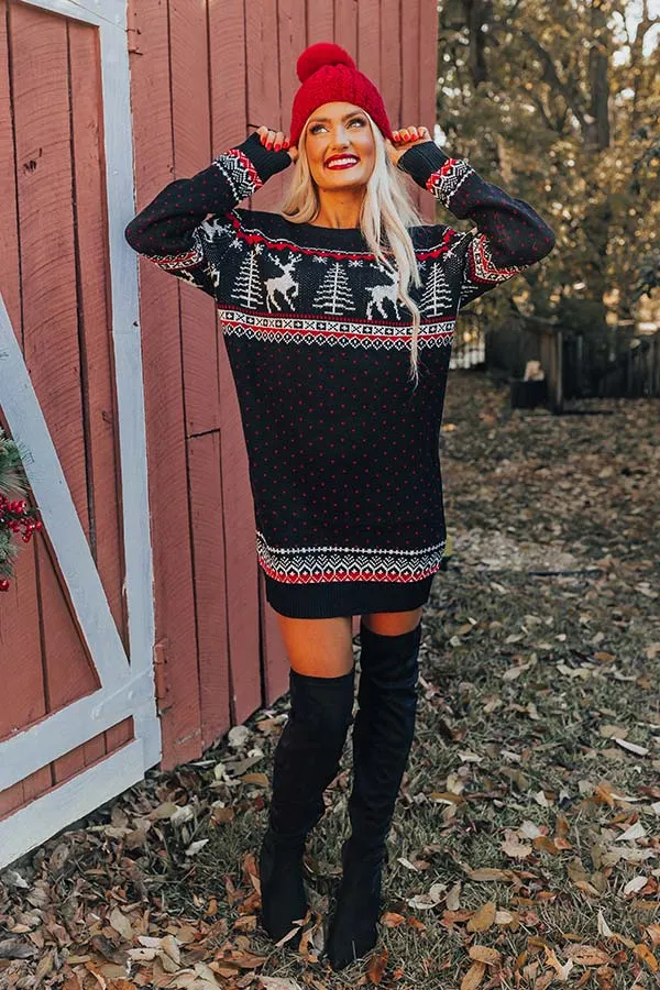 Cocoa Bomb Sweater Dress