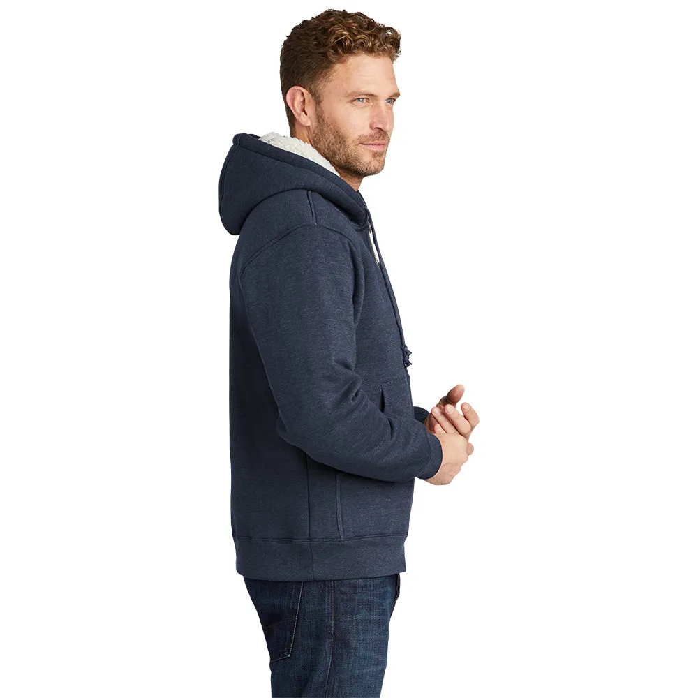 CornerStone® Heavyweight Sherpa-Lined Hooded Fleece Jacket