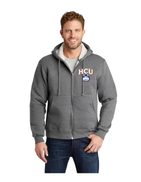 CornerStone® Heavyweight Sherpa-Lined Hooded Fleece Jacket