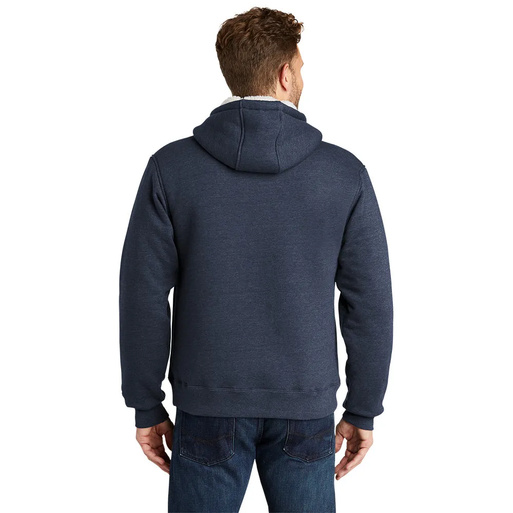 CornerStone® Heavyweight Sherpa-Lined Hooded Fleece Jacket