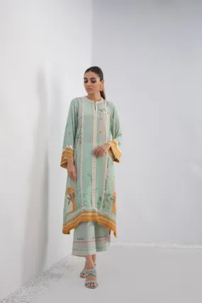 Crepe Printed Shirt And Culottes