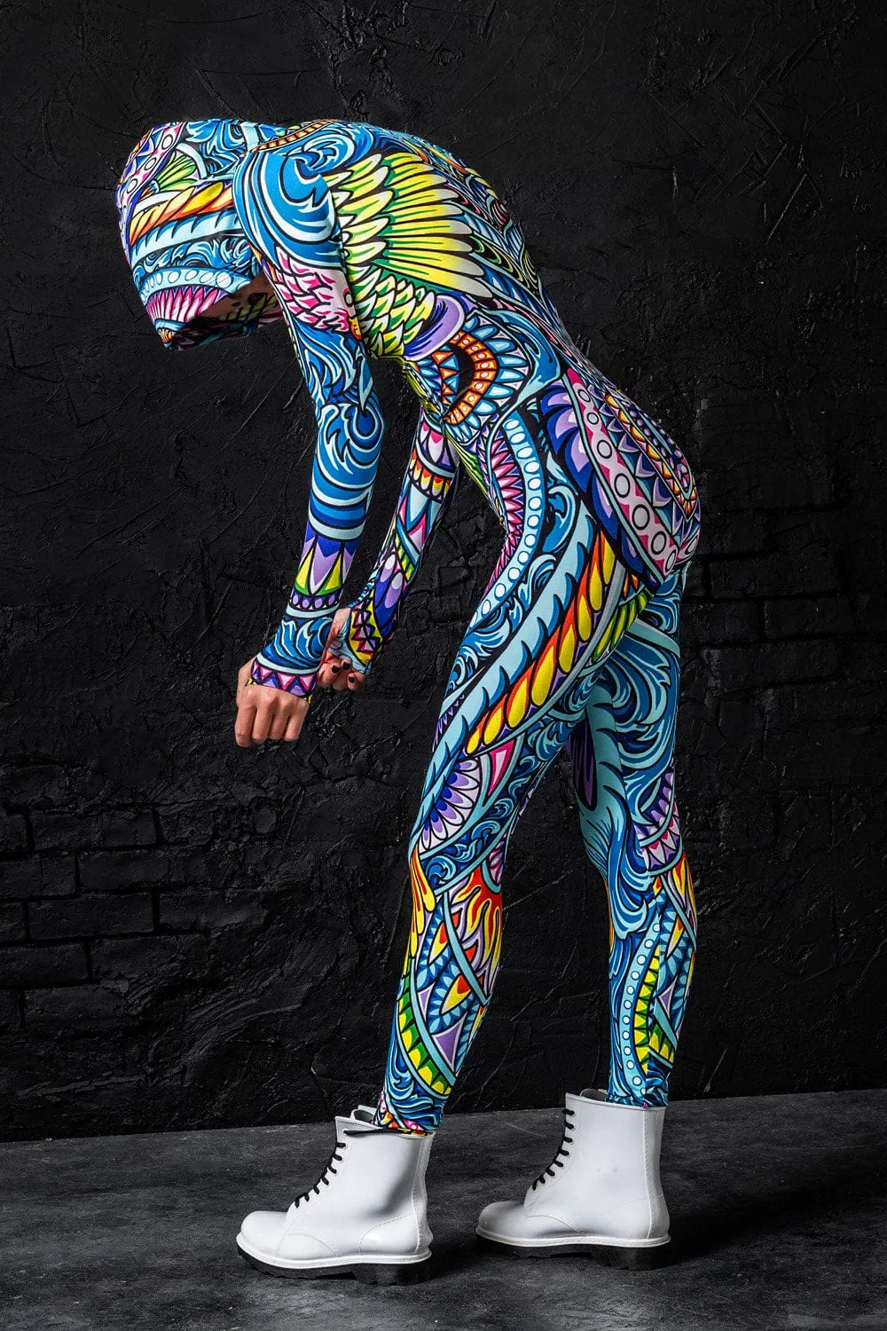 Cyan Birdy Fit Onesie