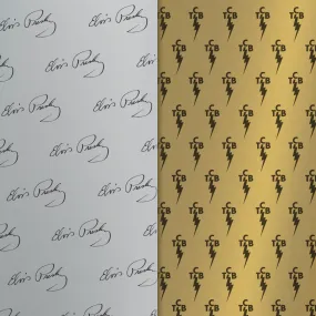 Elvis Presley Signature TCB Tissue Paper