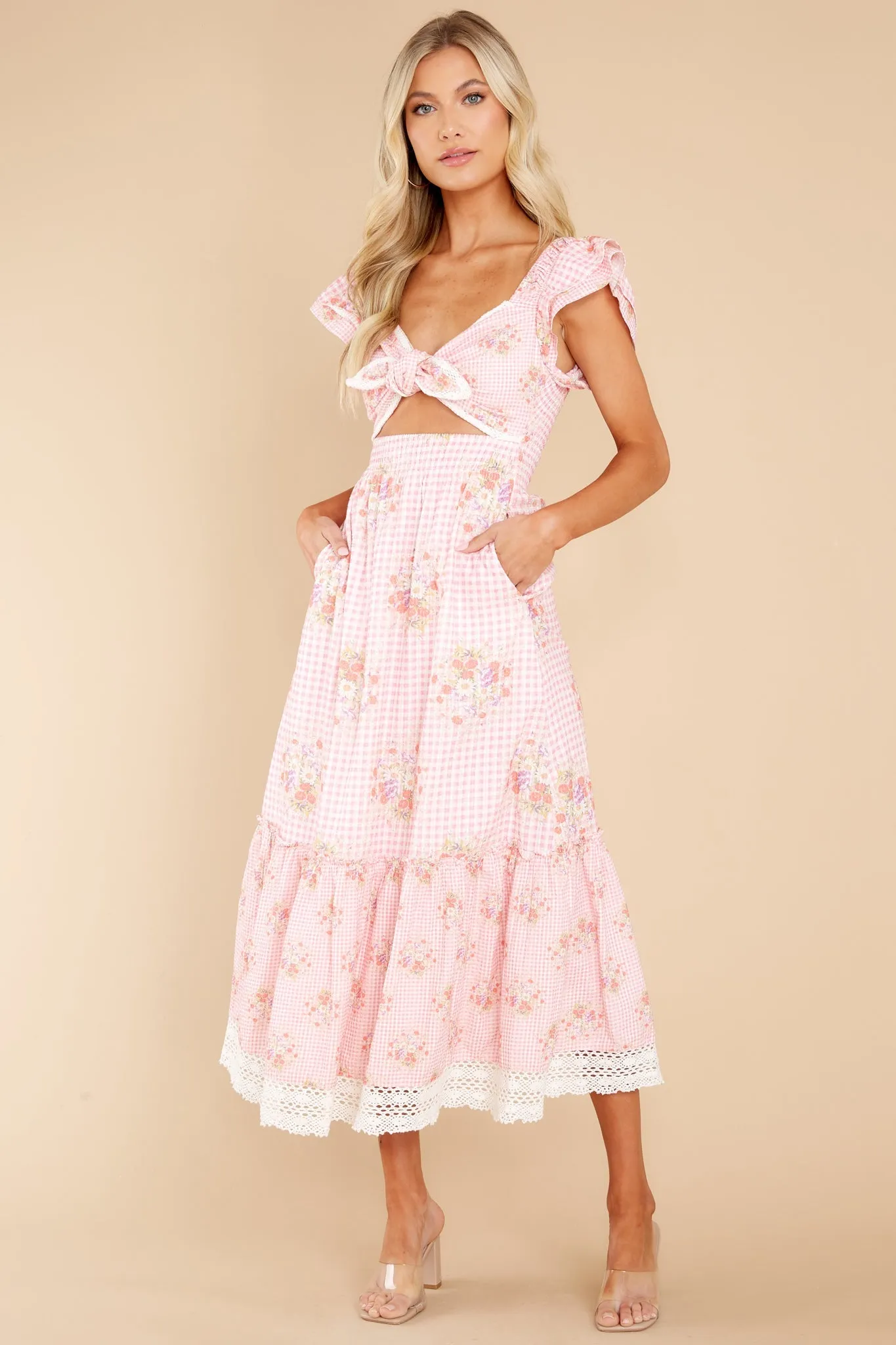 Emeka Berry Picnic Midi Dress