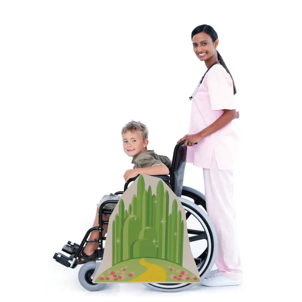 Emerald City and Yellow Brick Road Wheelchair Costume Child's