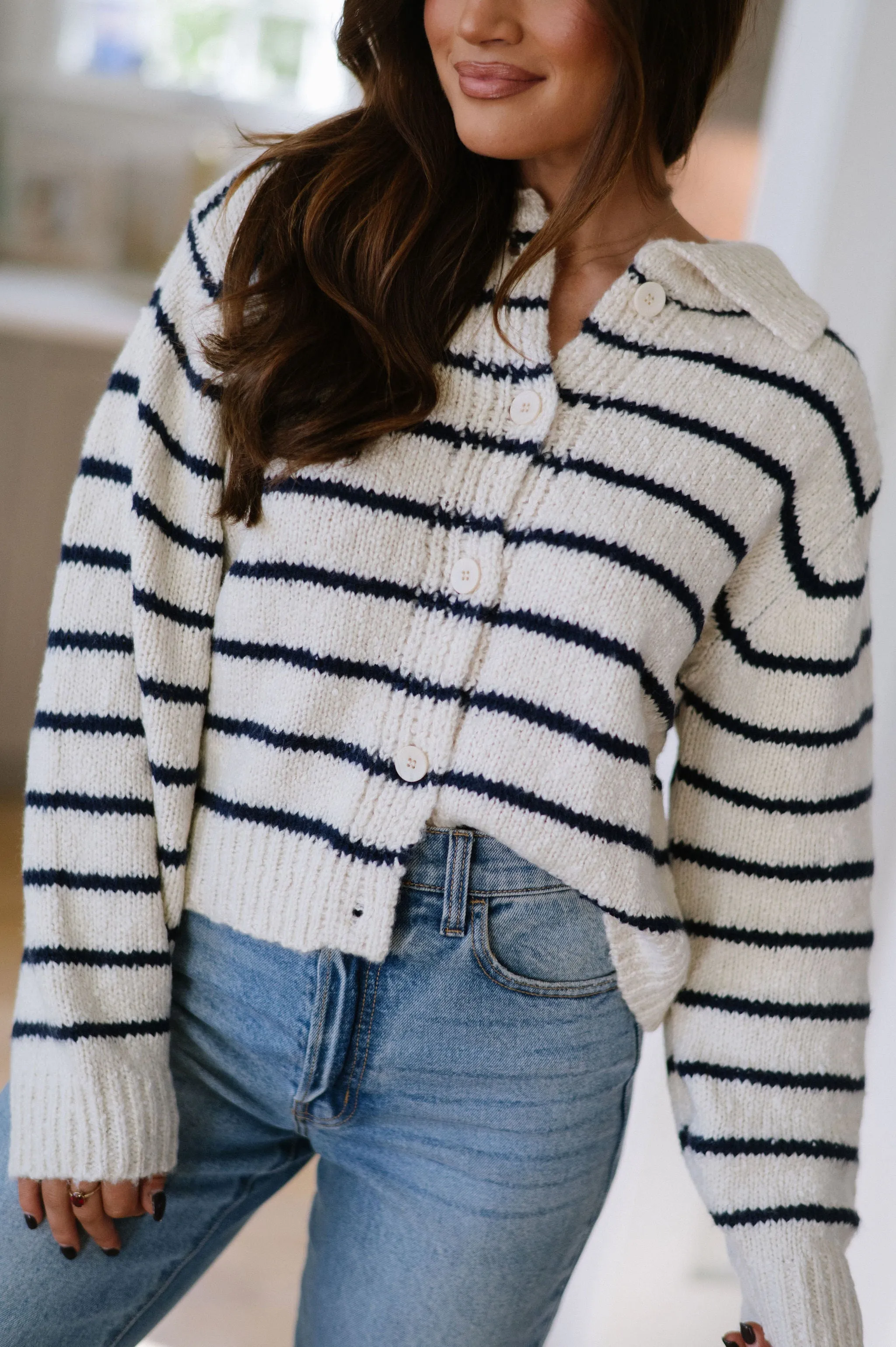 Feather Trim Denim Shorts