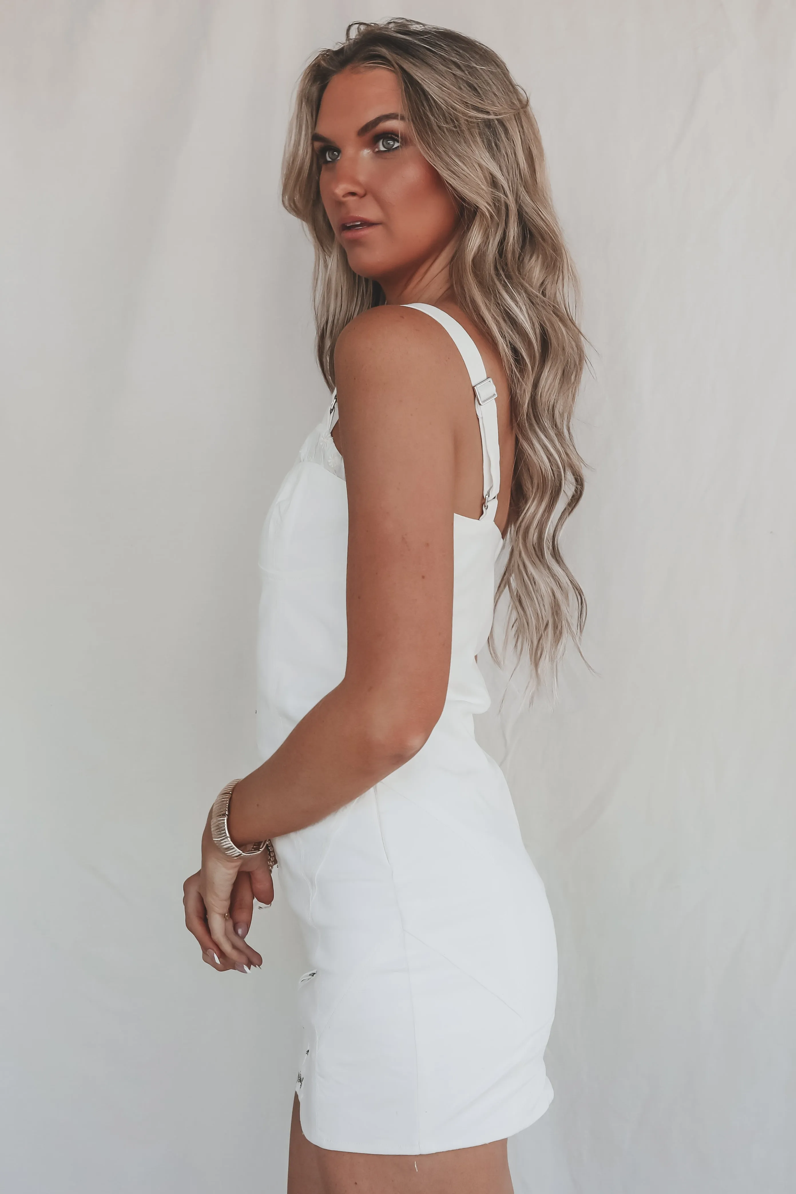 FOR LOVE & LEMONS Tilly Denim Mini Dress