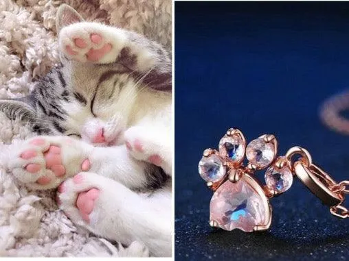 KITTEN PAW NECKLACE