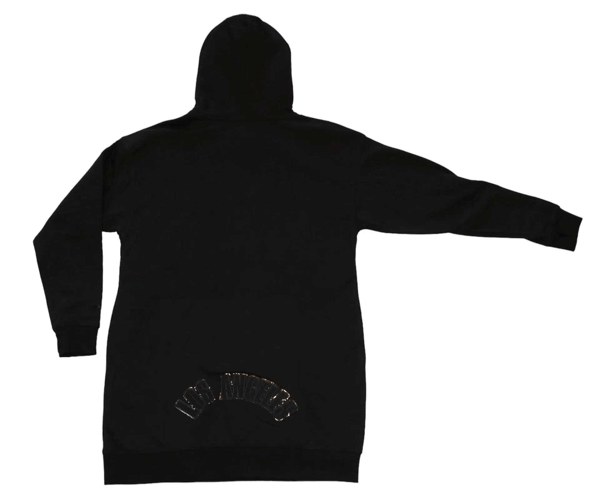 Lakers Women's Triple Black Fleece Hoodie Dress
