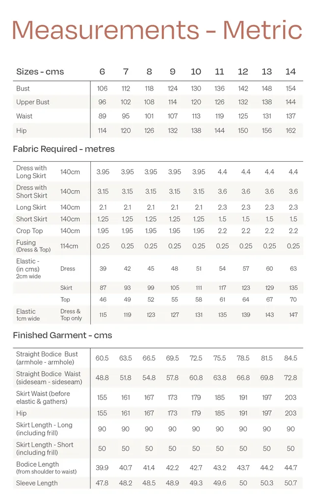 Papercut Patterns - Estella Dress / Top / Skirt - UK Size 16-34 - SALE