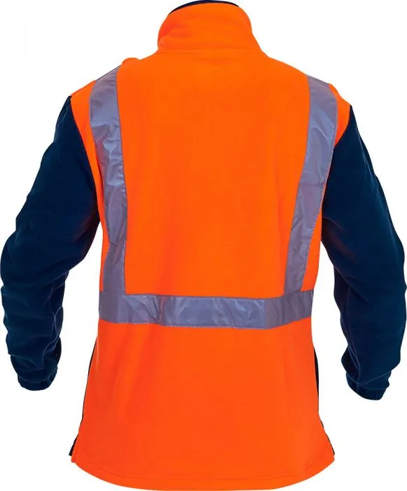 PCF1012 - Caution - Polar Fleece 1/2 Zip Tunic (Day/Night) - 380gm - Kingsize