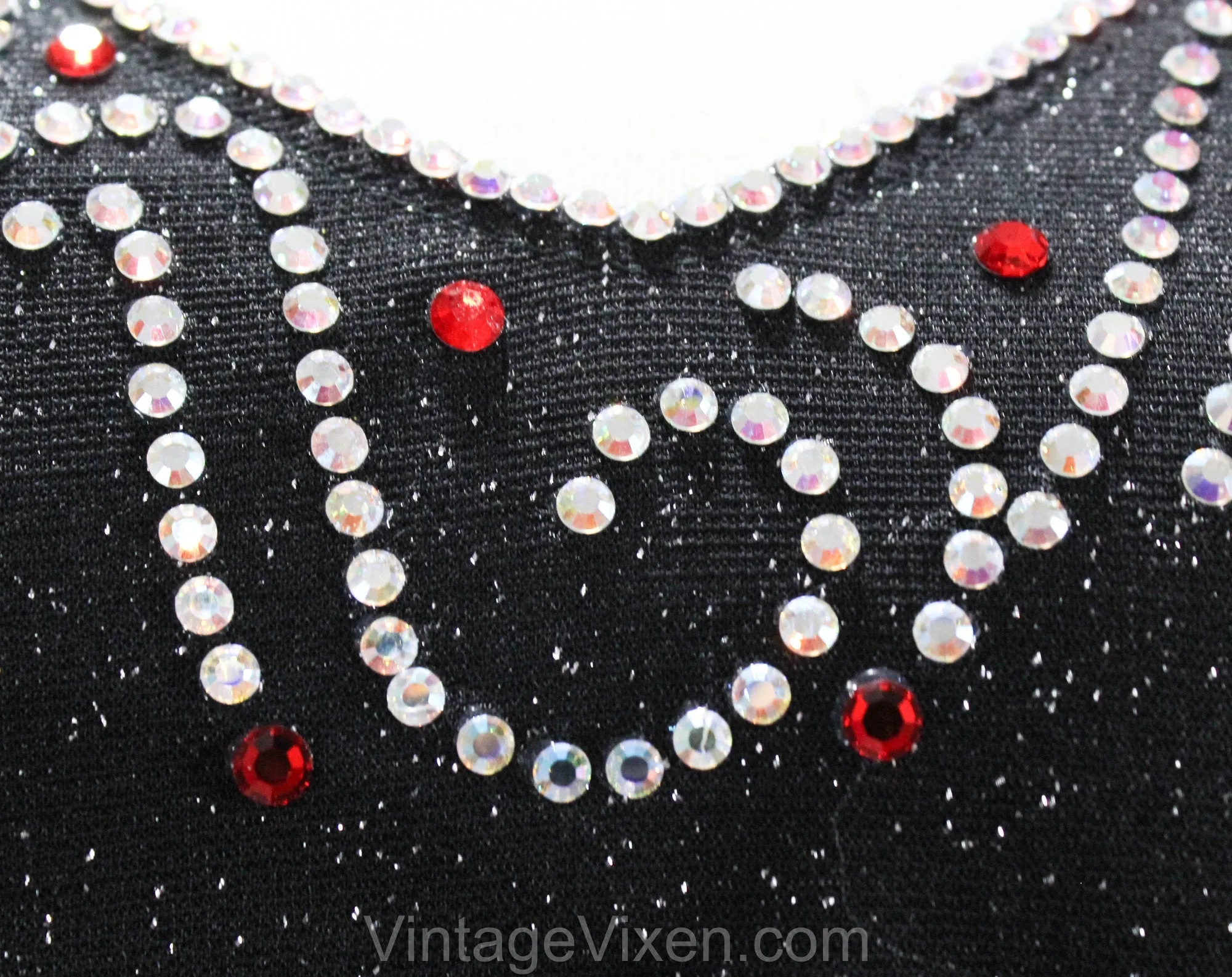 Size 18 Disco Pant Suit - Plus Size 1970s Glitz & Glamour - 70s Silver Red Sparkle Knit Tunic Shirt Pants - Long Sleeve Pantsuit - Bust 46