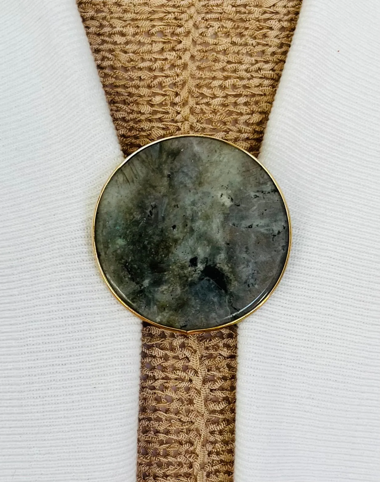 Sweater Clips Labradorite Stone Cardigan Clasp Southwestern Sweater Clip Grayish Green Jewelry Gift Kimono Gift for Her by Fabulici