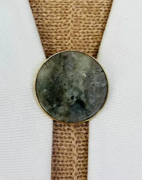 Sweater Clips Labradorite Stone Cardigan Clasp Southwestern Sweater Clip Grayish Green Jewelry Gift Kimono Gift for Her by Fabulici
